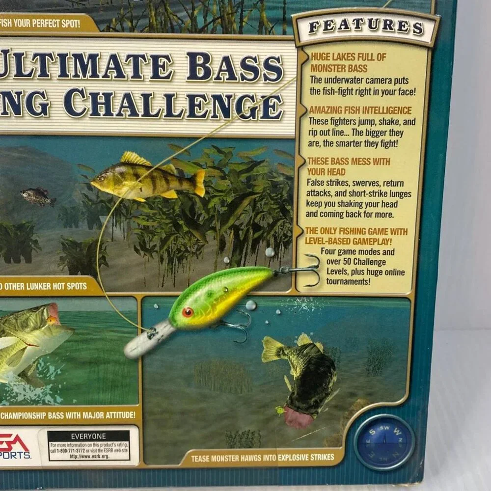 EA Sports Championship Bass VTG PC Game 2000 + Original Box